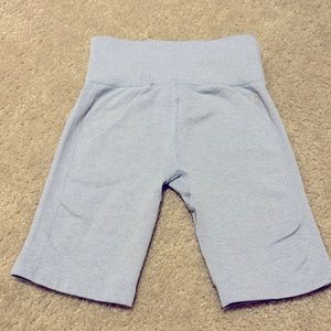 These shorts are more so for giving a shape, and they are the color light blue